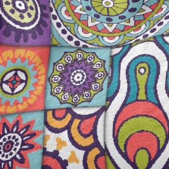 Flower Splicing Minky
