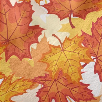 Autumn Maple Leaves Minky