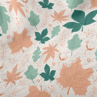 Fallen Leaves Flying Minky