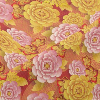 Peonies In Bloom Piqué