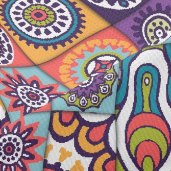 Flower Splicing Piqué