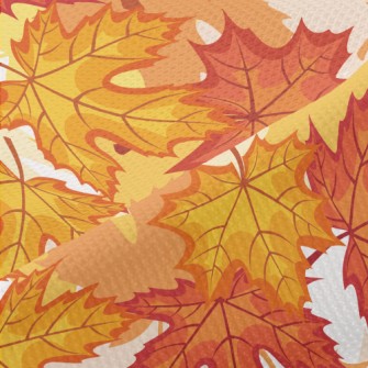 Autumn Maple Leaves Piqué