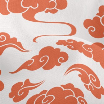 Orange Clouds Lightweight Performance Linen