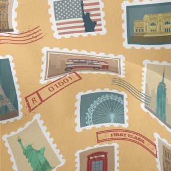 Landscape Stamp Lightweight Performance Linen