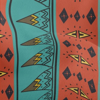 African Graffiti Lightweight Performance Linen