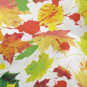 Inkjet Maple Leaf Lightweight Performance Linen