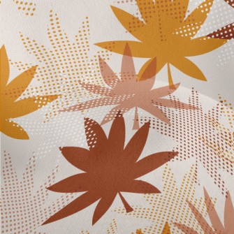 Leaf Print Lightweight Performance Linen