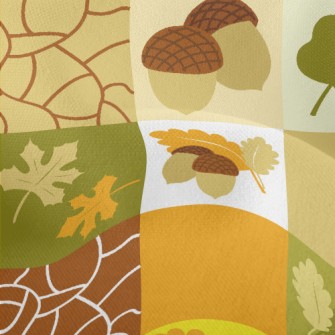 Autumn Leaves Lightweight Performance Linen