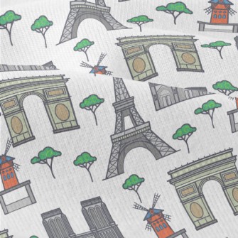 Paris Landmarks Modern Jersey