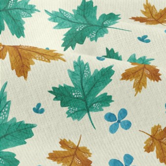 Flowers And Maple Leaves Modern Jersey