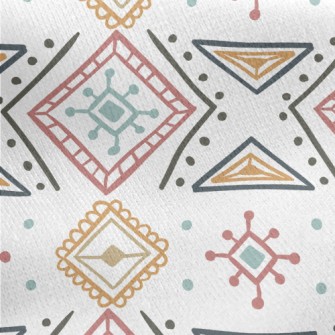 Square Doodle Jersey Backed Fleece