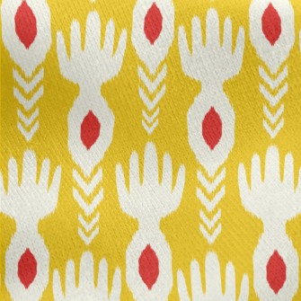 Ethnic Style Jersey Backed Fleece