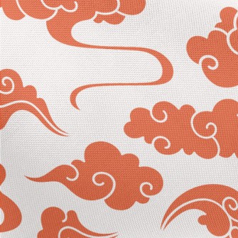 Orange Clouds Pongee