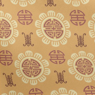 Traditional Text Pattern Pongee