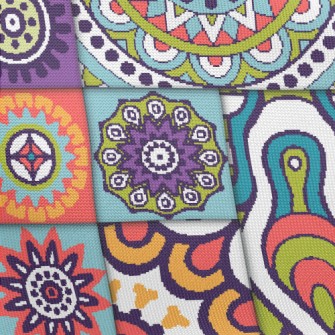 Flower Splicing Pongee