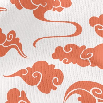 Orange Clouds Stretch Jersey
