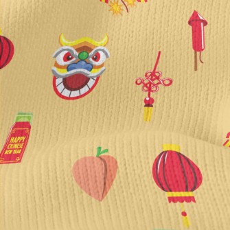 Lion Dance Firecrackers Stretch Jersey