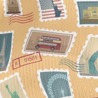 Landscape Stamp Stretch Jersey