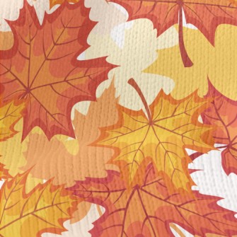 Autumn Maple Leaves Stretch Jersey