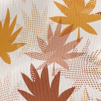 Leaf Print Stretch Jersey