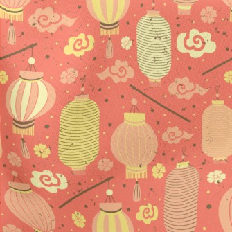 Lantern Clouds Lightweight Cotton Poplin