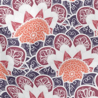 Creative Flower Lightweight Cotton Poplin
