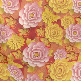 Peonies In Bloom Lightweight Cotton Poplin