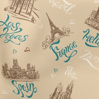 Eiffel Tower Lightweight Cotton Poplin