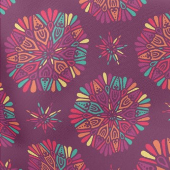 Fireworks Flowers Lightweight Cotton Poplin