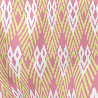 Composed Of Yellow Lines Lightweight Cotton Poplin
