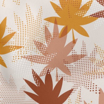 Leaf Print Lightweight Cotton Poplin