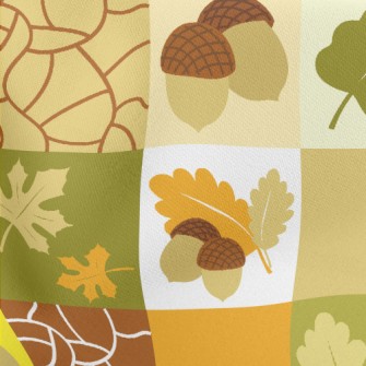 Autumn Leaves Lightweight Cotton Poplin