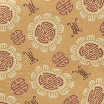 Traditional Text Pattern Midweight Cotton Poplin