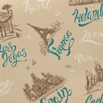 Eiffel Tower Midweight Cotton Poplin