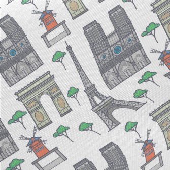 Paris Landmarks Midweight Cotton Poplin