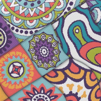 Flower Splicing Midweight Cotton Poplin