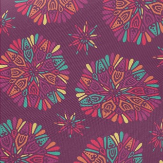 Fireworks Flowers Midweight Cotton Poplin