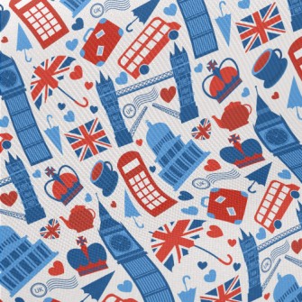 I Love Britain Midweight Cotton Poplin