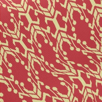 Red Mural Midweight Cotton Poplin