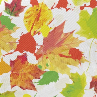 Inkjet Maple Leaf Midweight Cotton Poplin