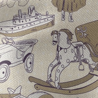 Vintage Antique Toys Waterproof Canvas