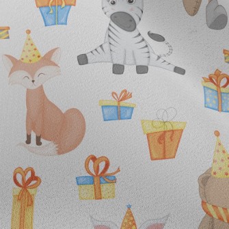 Zebra Fox Celebrates Birthday Chiffon