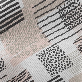 Simple Striped Animal Print Standard Corduroy