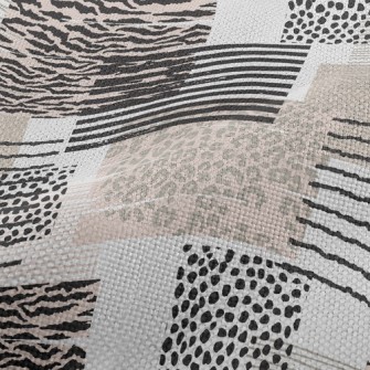 Simple Striped Animal Print Performance Linen