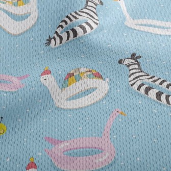 Animal Shaped Swimming Ring Athletic Mesh Flat Back