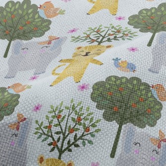 Happy Leopard Playing With Ele Performance Linen