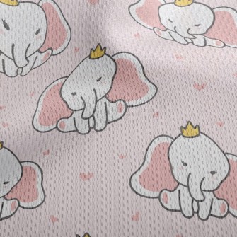 Crown Dumbo Princess Athletic Mesh Flat Back