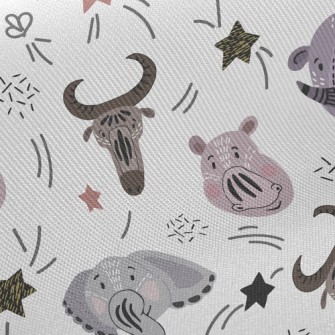 Facial Totem Animals Twill