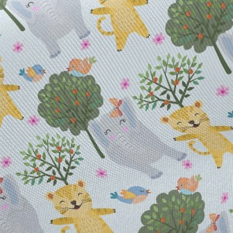 Happy Leopard Playing With Ele Twill