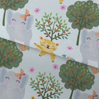 Happy Leopard Playing With Ele Waterproof Oxford